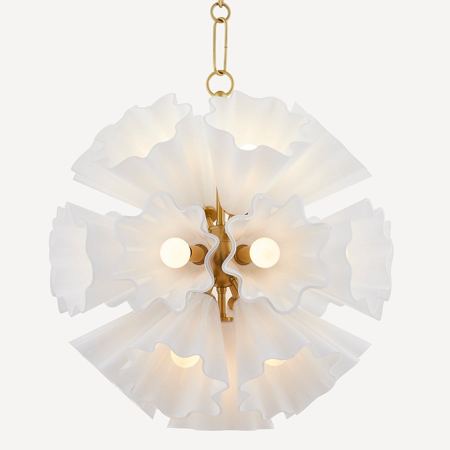 Hudson Valley Lighting CAPRI Chandelier — Aged Brass