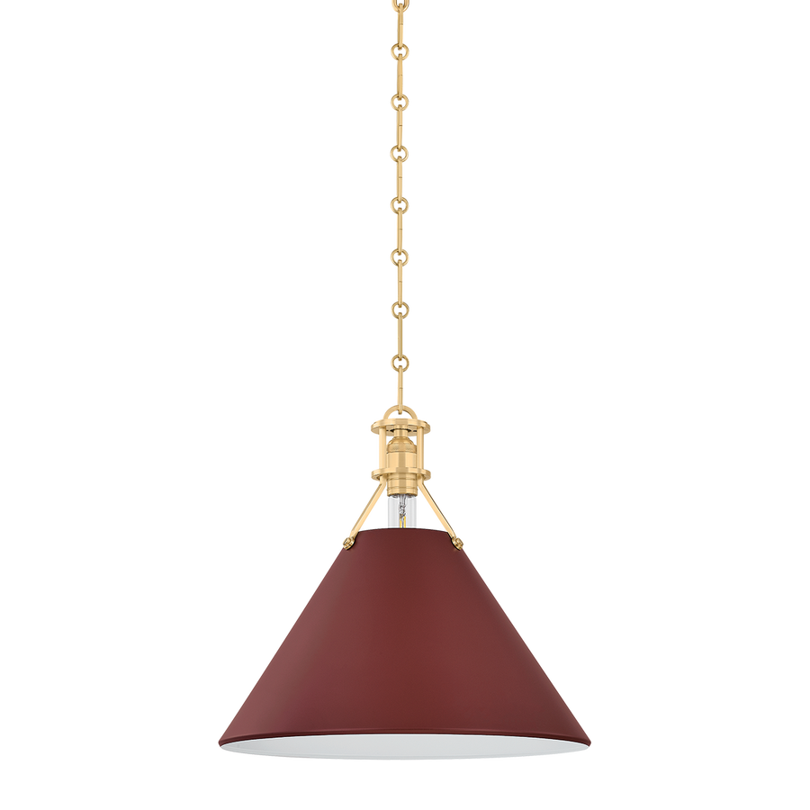 Hudson Valley Lighting Painted No. 2 Pendant — MDS352-AGB/CRN