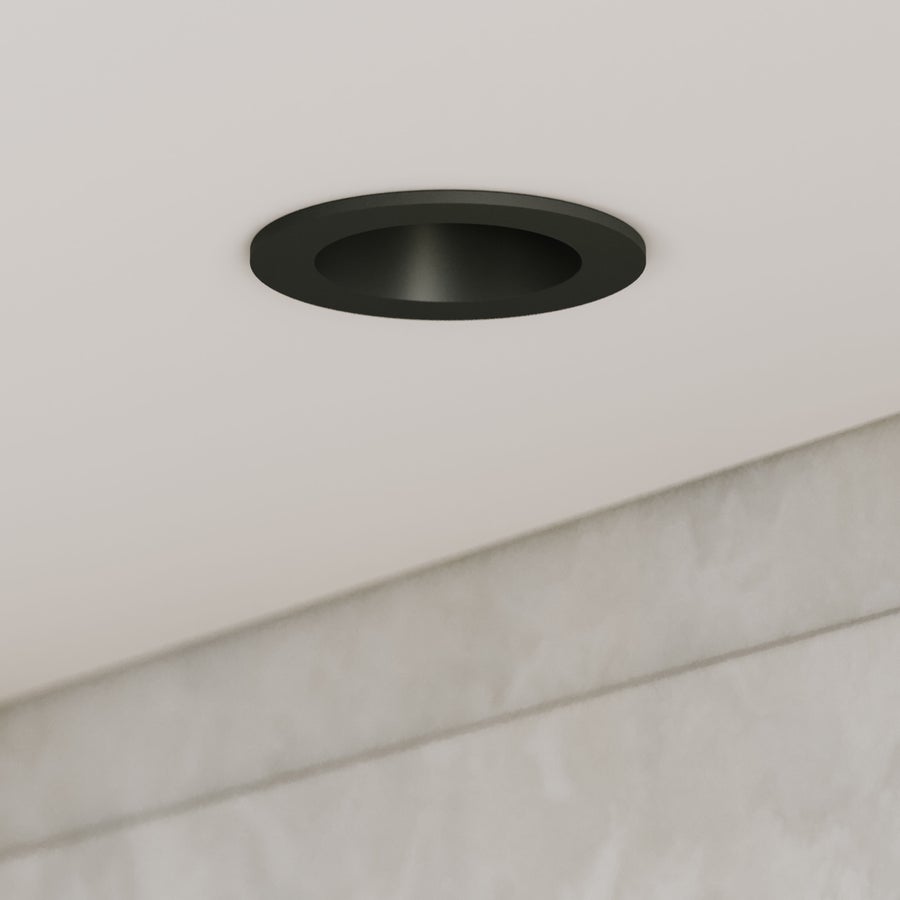 CSL CSL Forme 3" LED Recessed Downlight, Adjustable Aim, Remodel, Round Black Trim, 2700K — DLT3ARIC-27-RASTBK