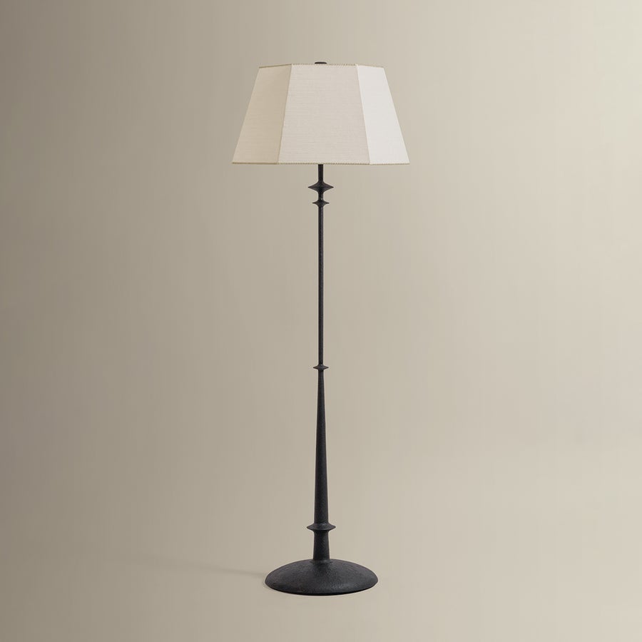 Hudson Valley Lighting Celmins Floor Lamp — Black Iron