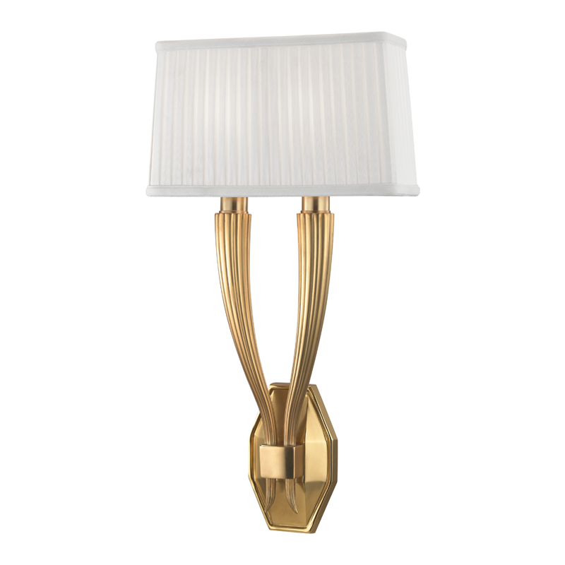 Hudson Valley Lighting Erie Wall Sconce — Aged Brass