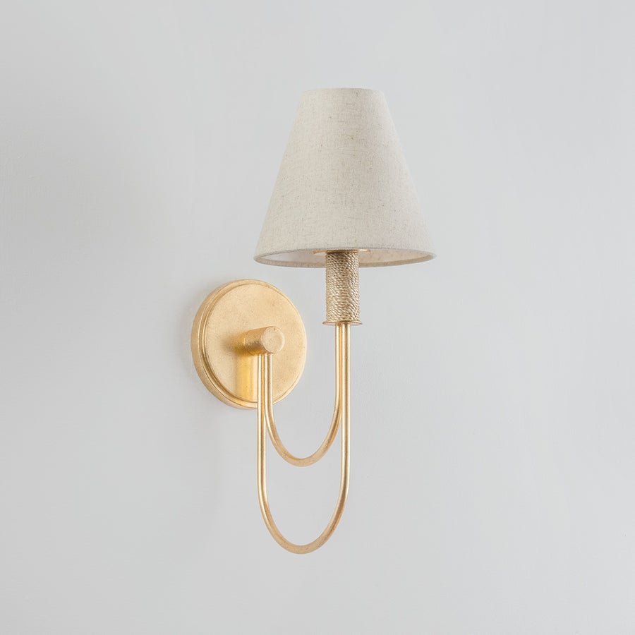 Hudson Valley Lighting WARRENSBURG Wall Sconce — Vintage Gold Leaf