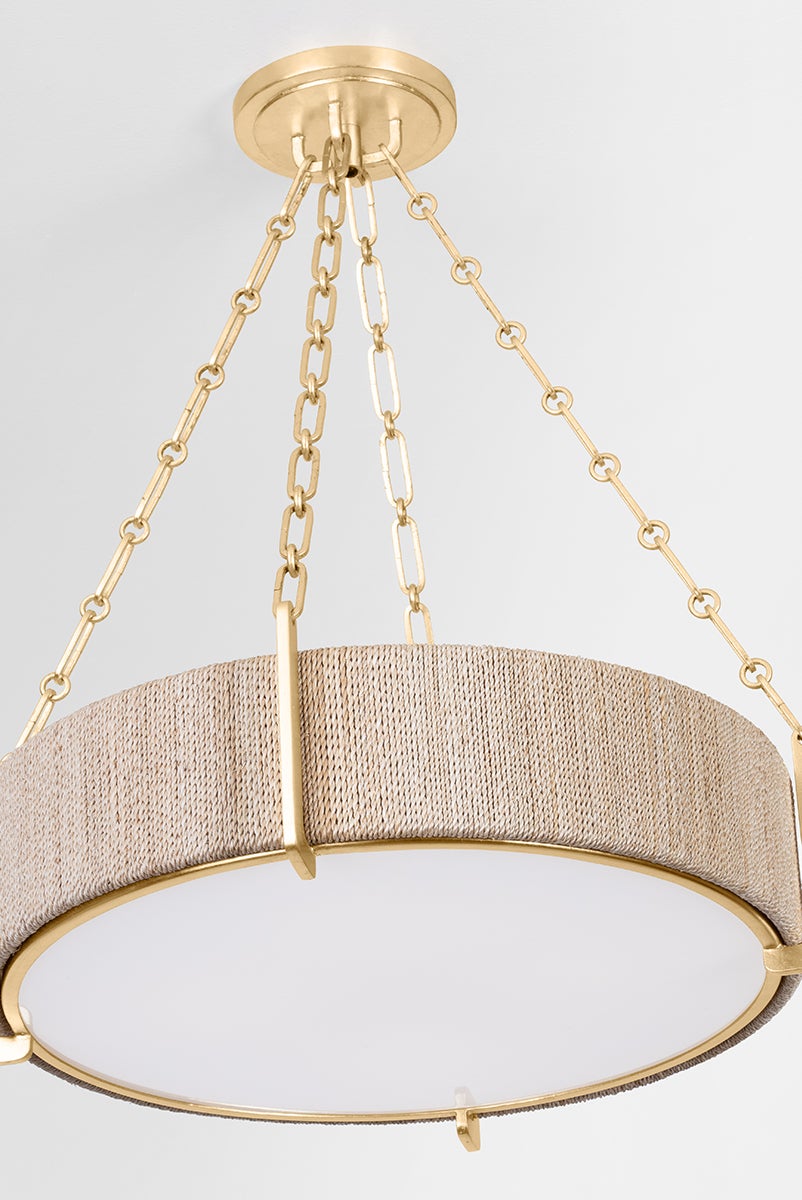 Hudson Valley Lighting QUEBEC Chandelier — Gold Leaf