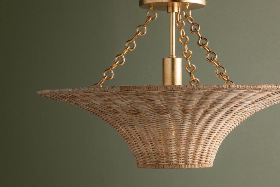 Troy Lighting KETAN Semi Flush — C2425-VGL