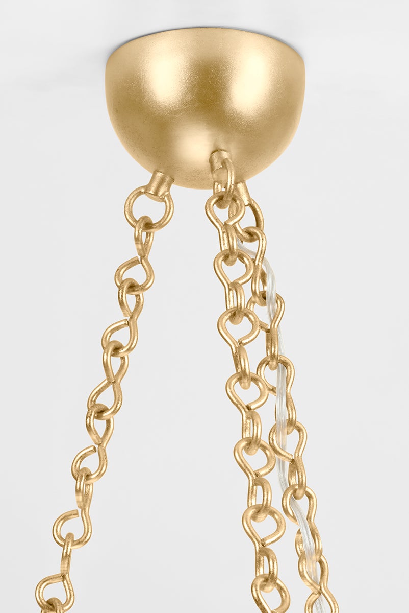 Hudson Valley Lighting HAYWORTH Chandelier — Vintage Gold Leaf