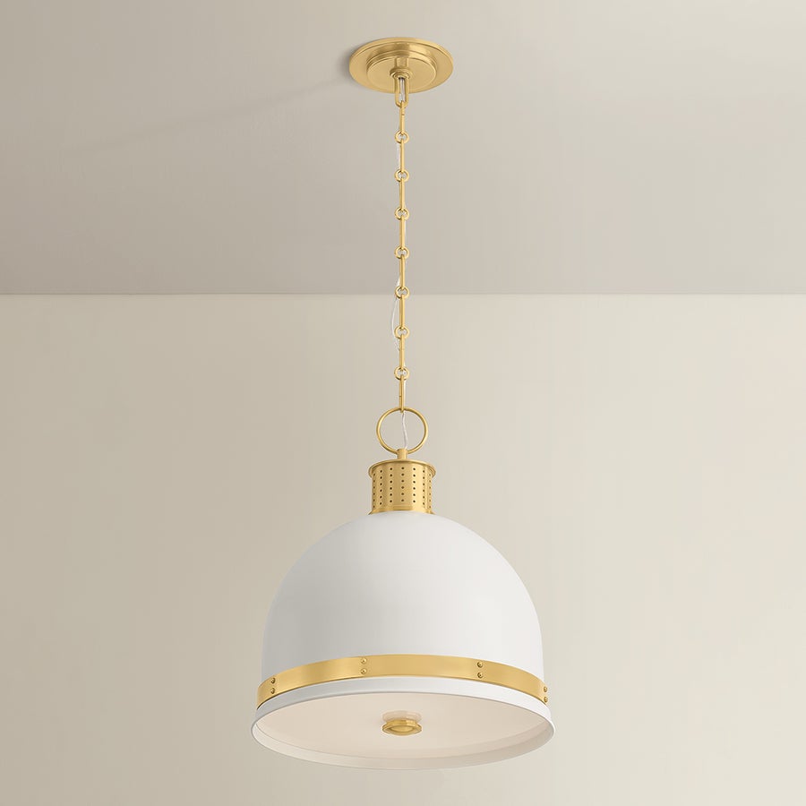 Hudson Valley Lighting Briscoe Pendant — 2132-AGB/SWH