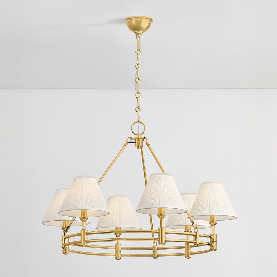 Hudson Valley Lighting Howard Chandelier — Aged Brass