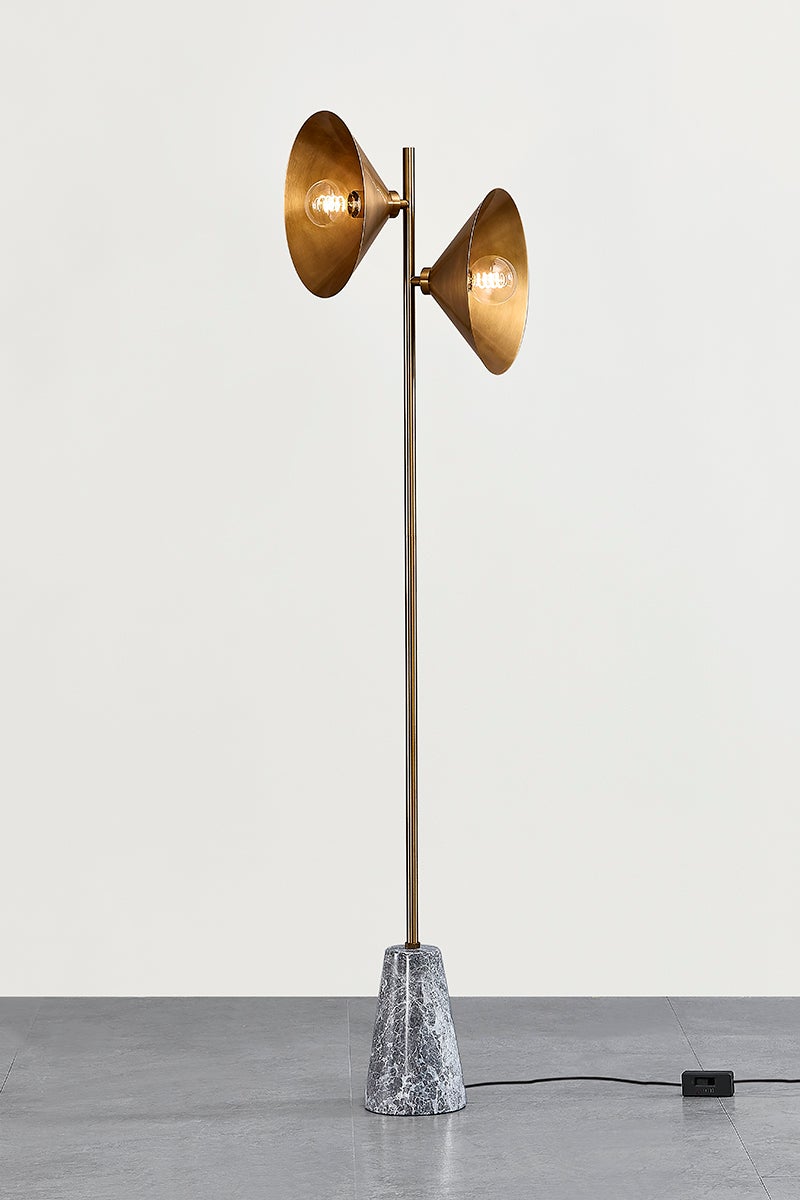 Troy Lighting Bash Floor Lamp — PFL1064-PBR