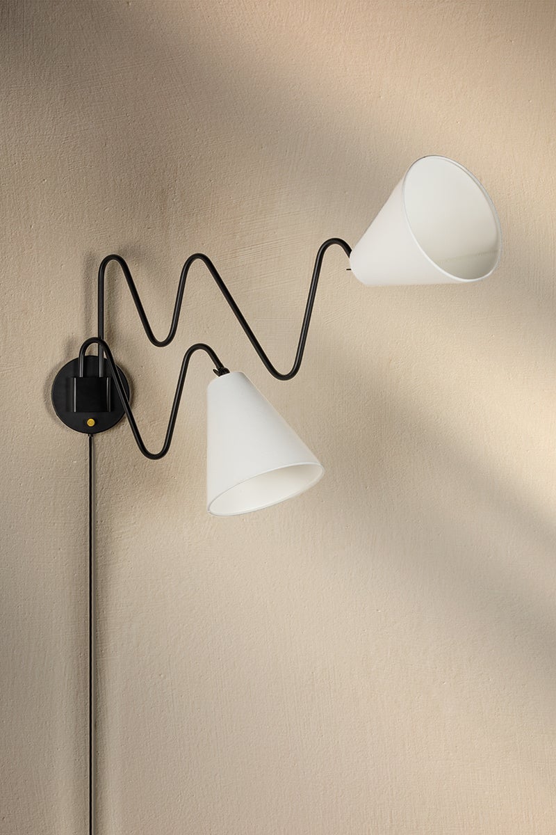 Mitzi Onda Plug-In Sconce — HL699102-SBK