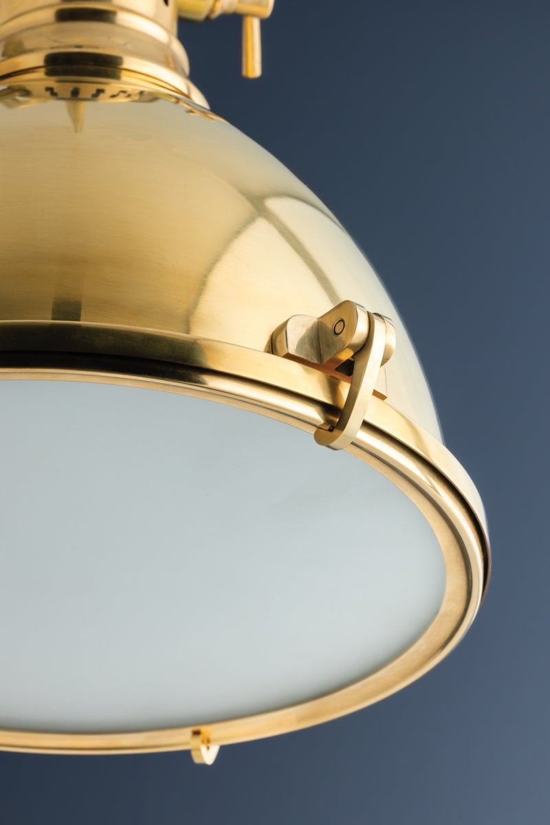 Hudson Valley Lighting Pelham Pendant — Aged Brass