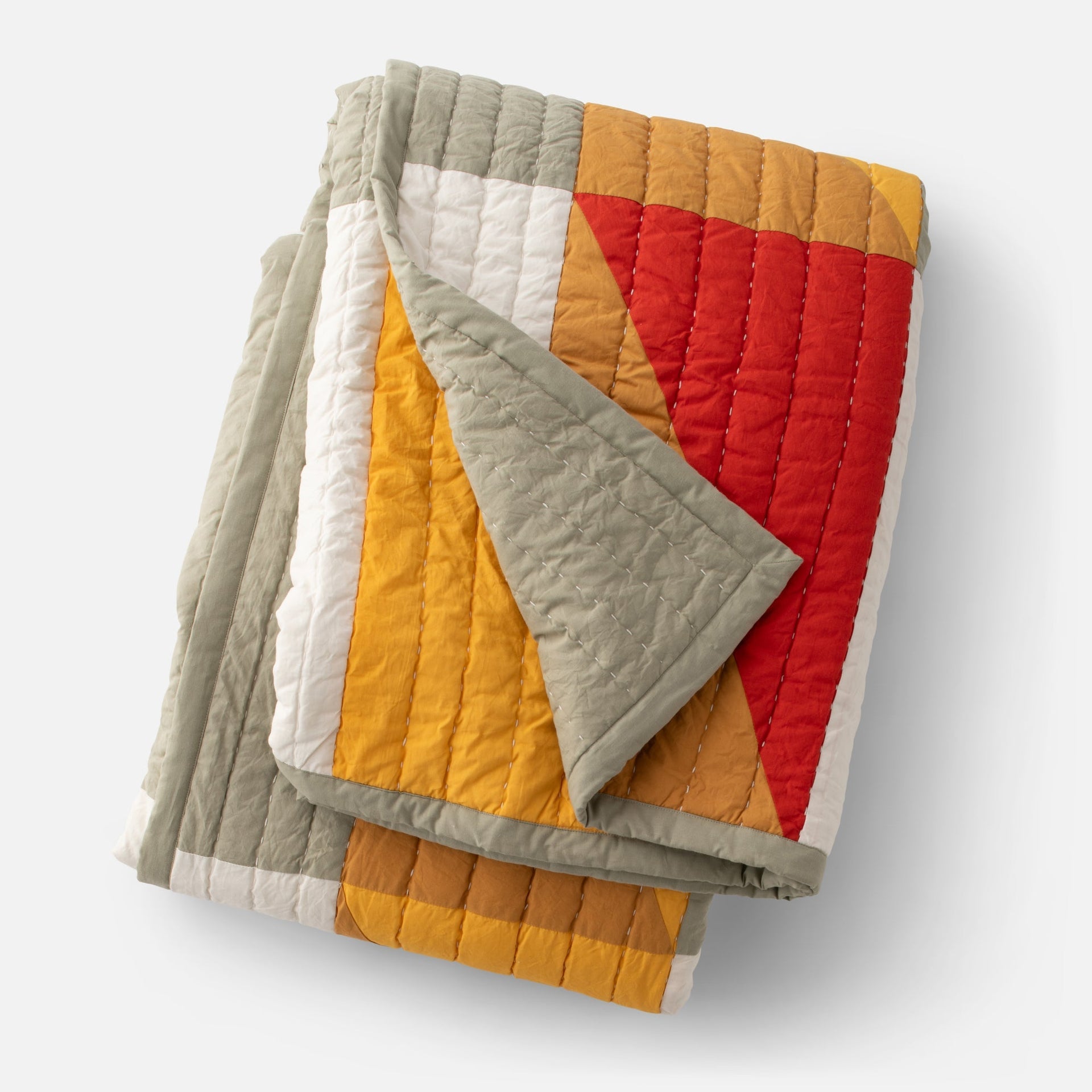 Modern Rooftops Quilt in Multicolor, image 5