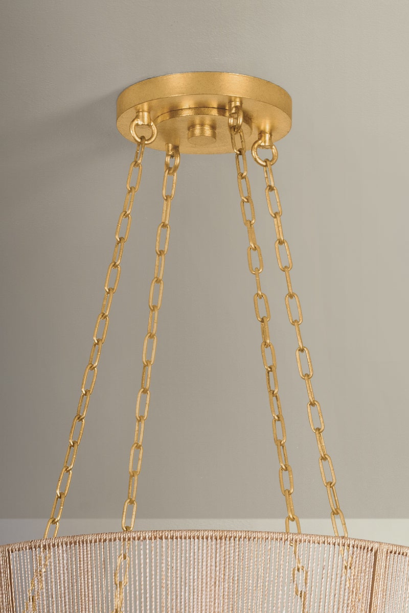 Hudson Valley Lighting Ocean Hill Pendant — Vintage Gold Leaf