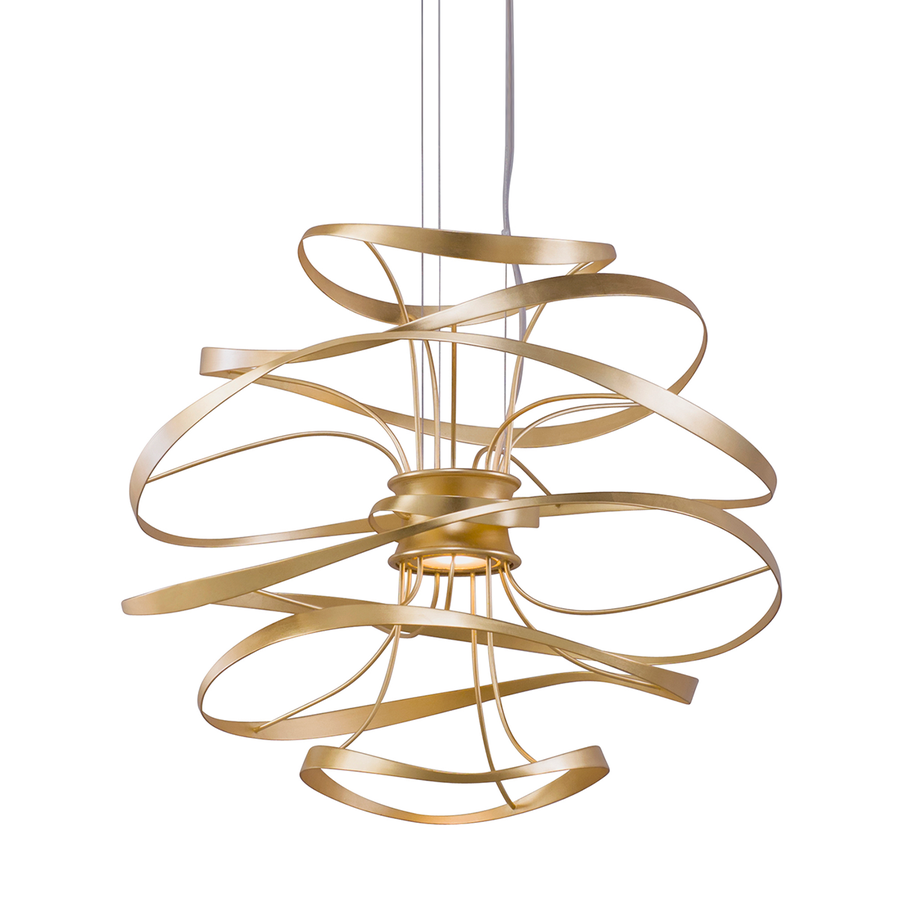Corbett Lighting Calligraphy Chandelier — 216-41-GL/SS