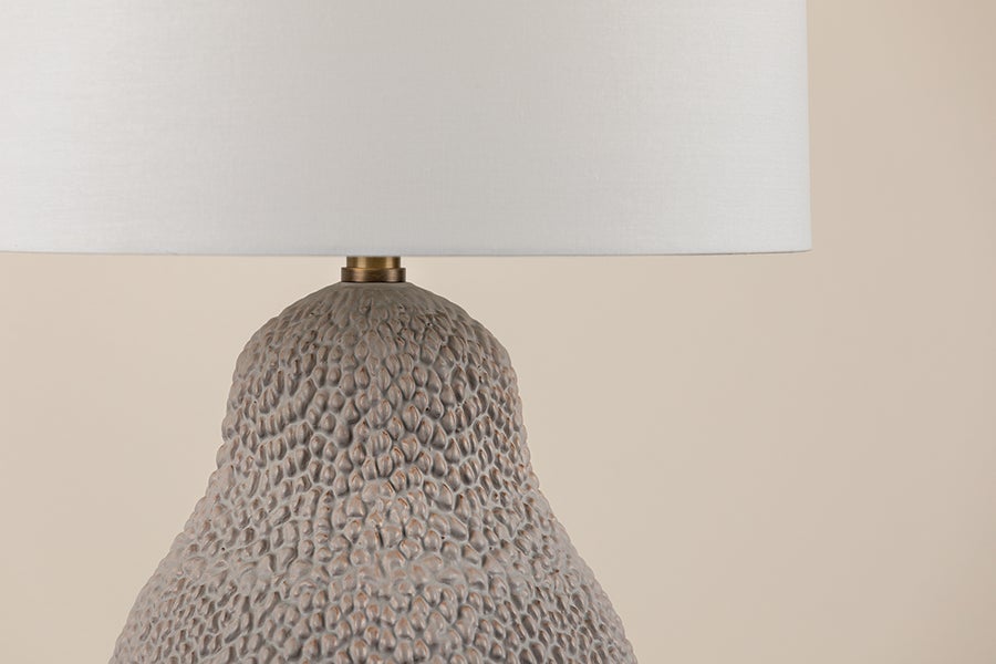 Troy Lighting CRATER Table Lamp — PTL2525-PBR/CSD