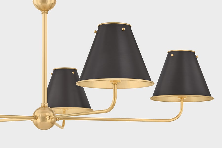 Hudson Valley Lighting Burghley Chandelier — MDS2000-AGB/DB