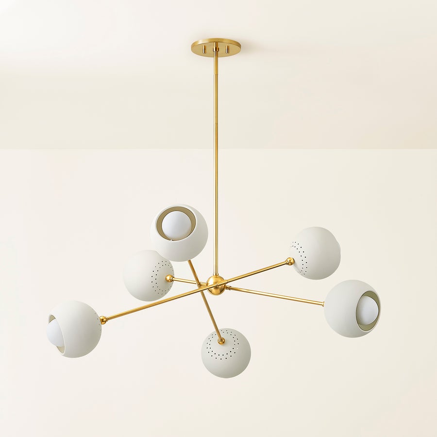 Mitzi Saylor Chandelier — H832806-AGB/SCR