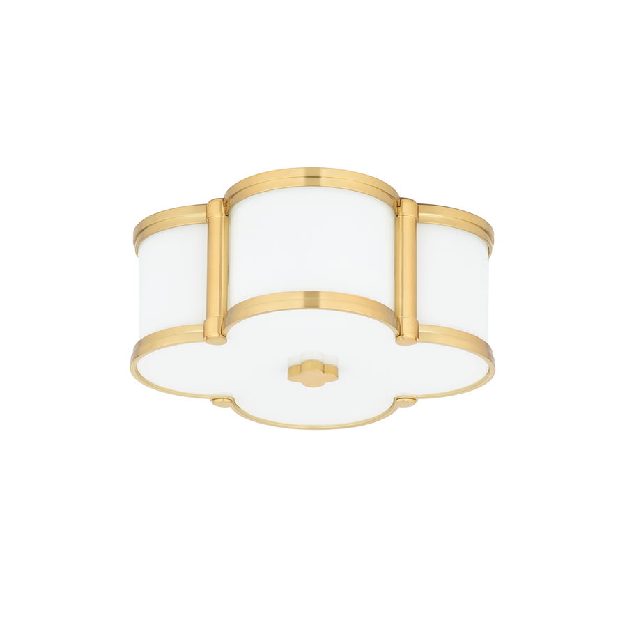 Hudson Valley Lighting Chandler Flush Mount — Aged Brass
