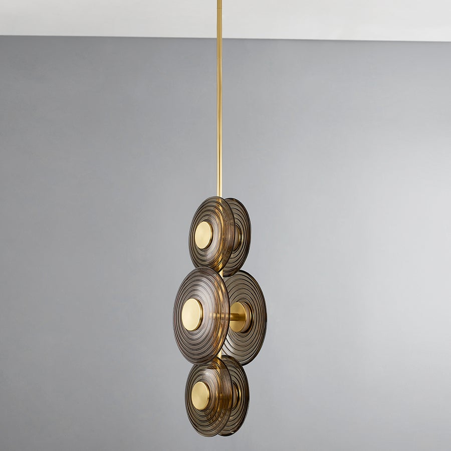 Hudson Valley Lighting Griston Pendant — Aged Brass