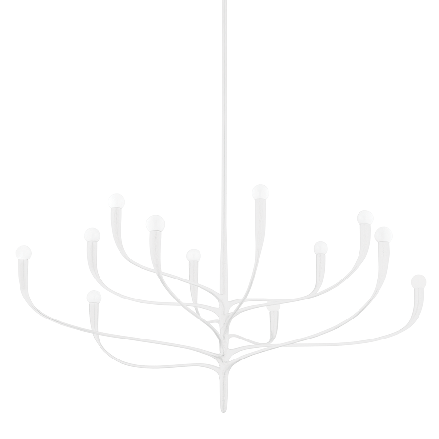 Hudson Valley Lighting Labra Chandelier — White Plaster
