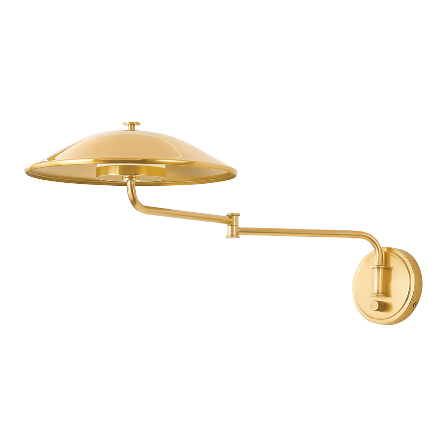 Hudson Valley Lighting BROCKVILLE Wall Sconce — Aged Brass