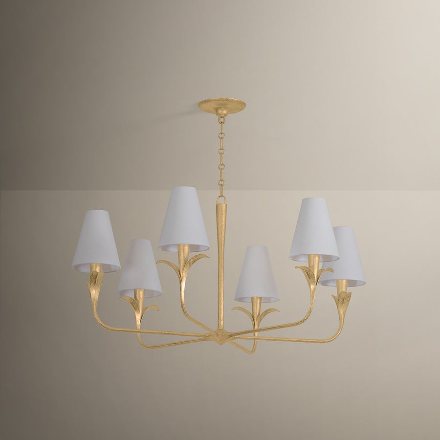 Troy Lighting Quill Chandelier — F4740-GLI