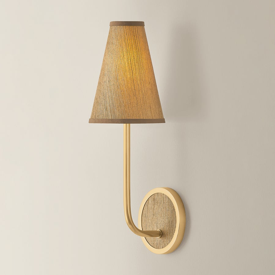 Hudson Valley Lighting Buskirk Wall Sconce — Aged Brass