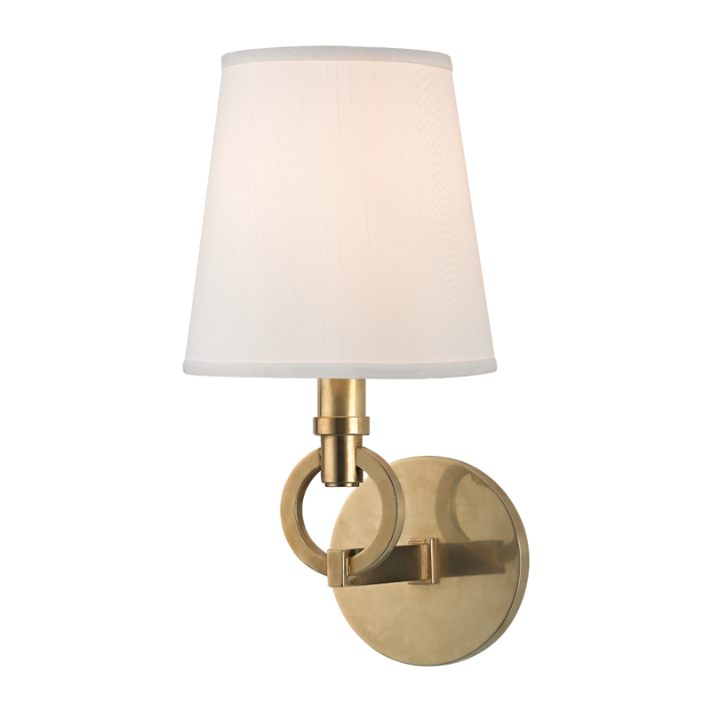 Hudson Valley Lighting Malibu Wall Sconce — Aged Brass