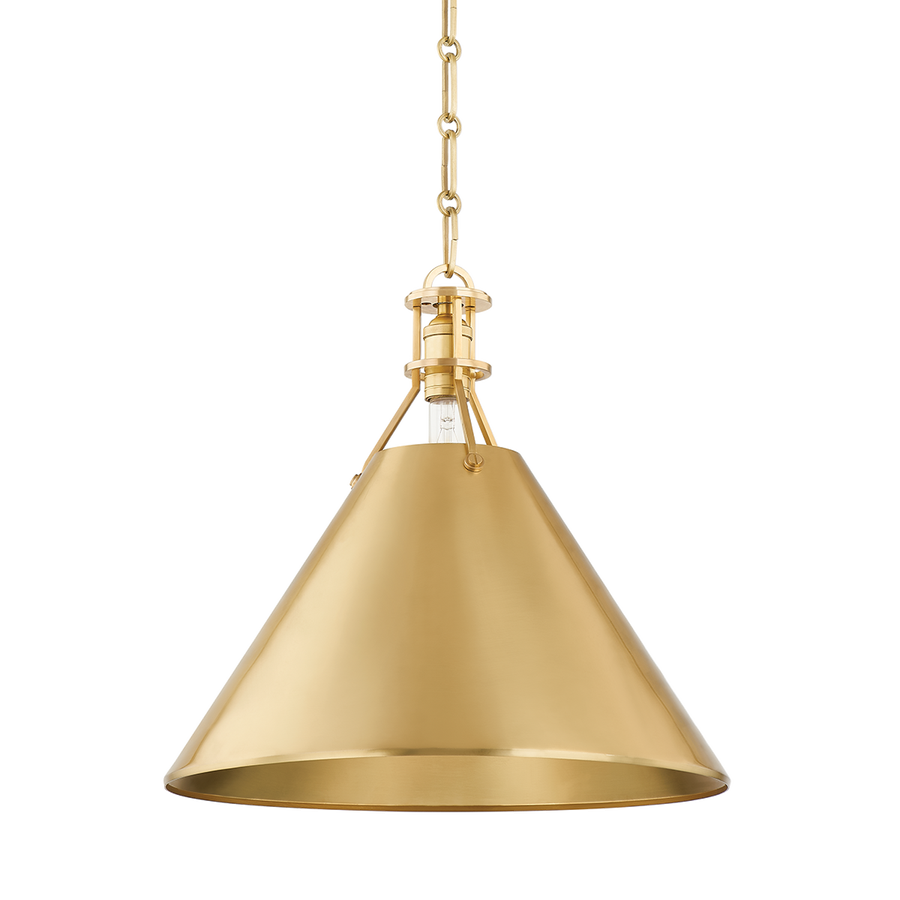Hudson Valley Lighting METAL NO. 2 Pendant — Aged Brass