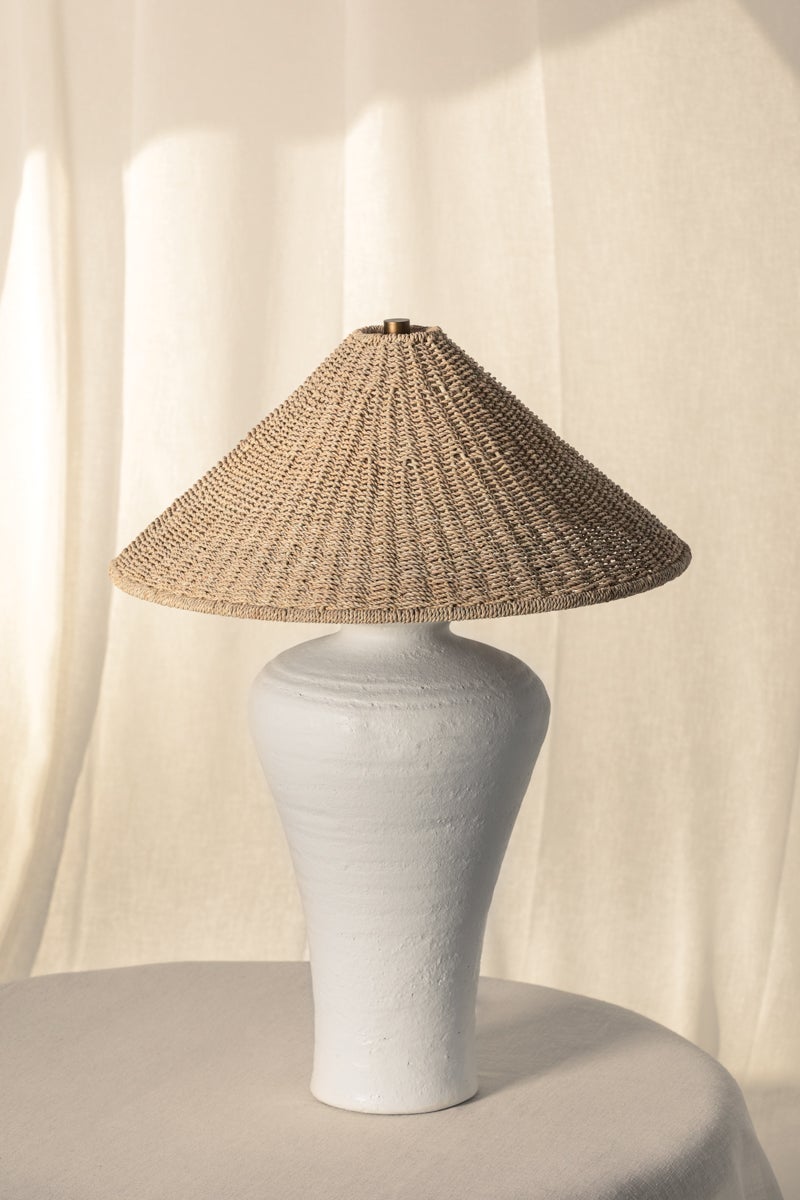 Troy Lighting Pezante TABLE LAMP — PTL1029-PBR/CLW