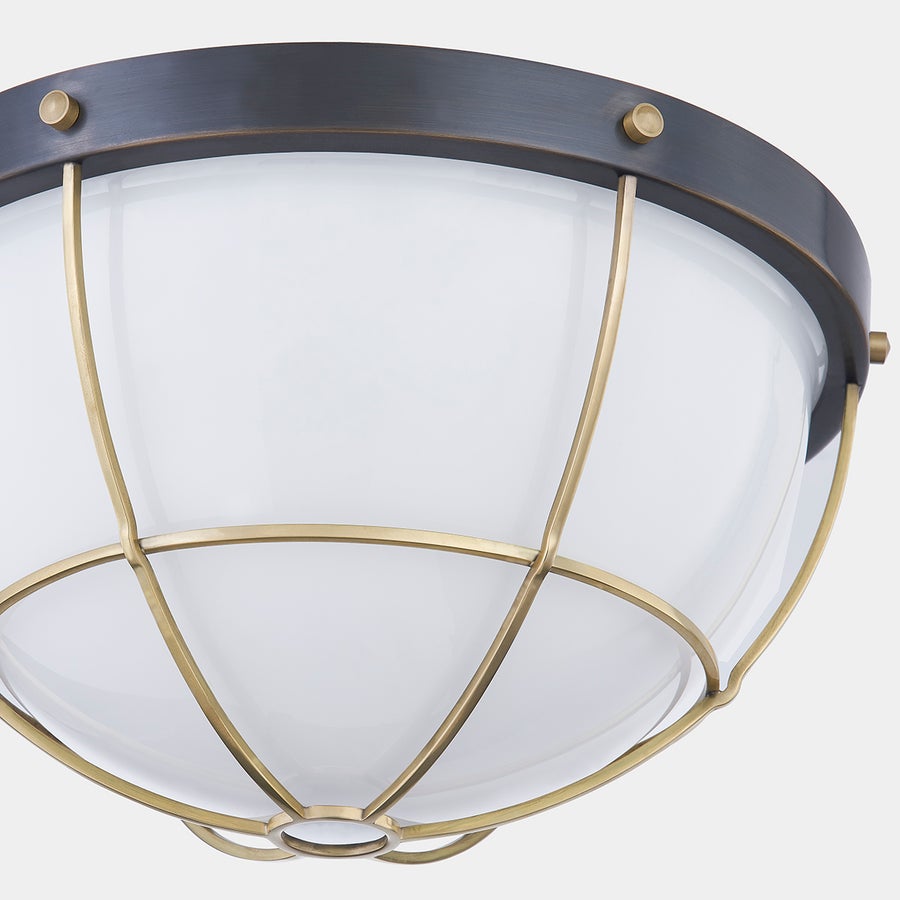 Hudson Valley Lighting HOLKHAM Flush Mount — MDS1501-AGB/DB