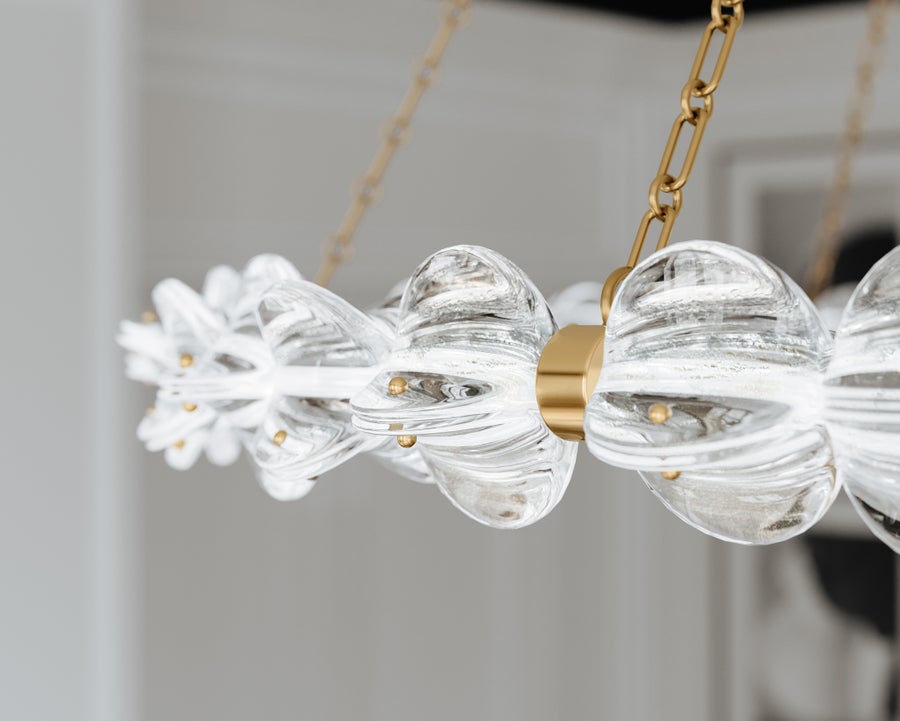Hudson Valley Lighting Lindley Chandelier — Aged Brass