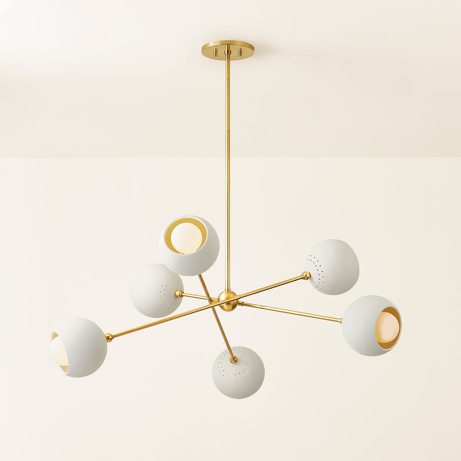 Mitzi Saylor Chandelier — H832806-AGB/SCR