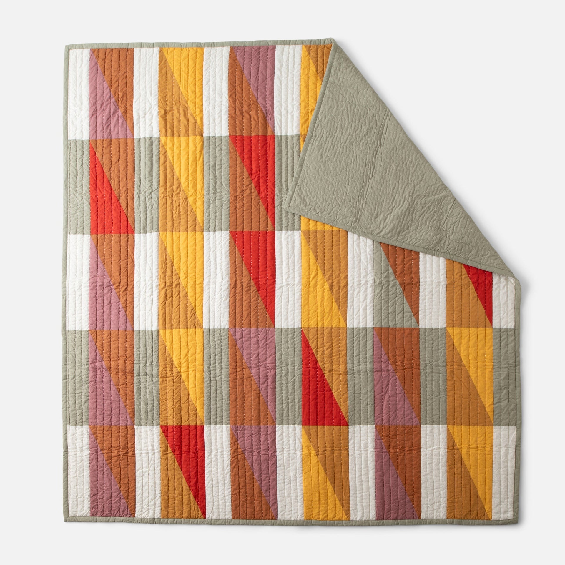 Modern Rooftops Quilt in Multicolor, image 6
