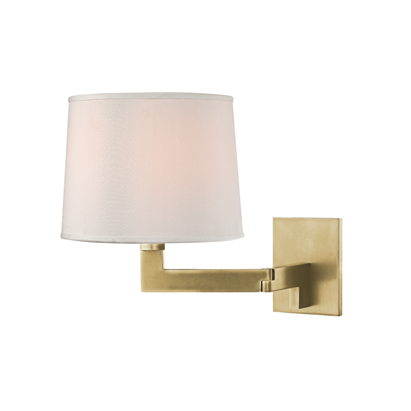 Hudson Valley Lighting Fairport Wall Sconce — Aged Brass