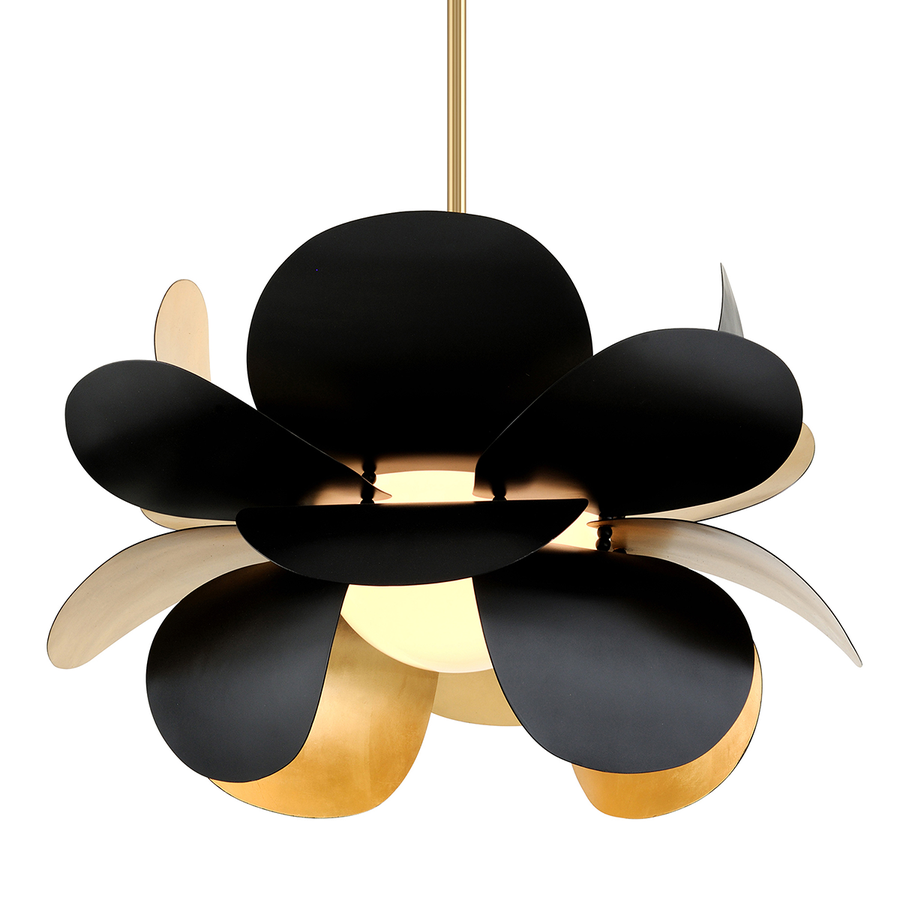 Corbett Lighting Ginger Chandelier — 308-43-GL/SBK