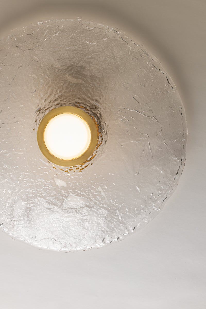 Hudson Valley Lighting NEW HAVEN Flush Mount — Aged Brass