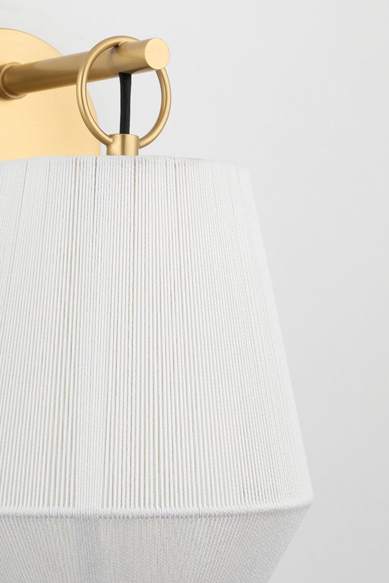 Hudson Valley Lighting Debi Wall Sconce — Aged Brass