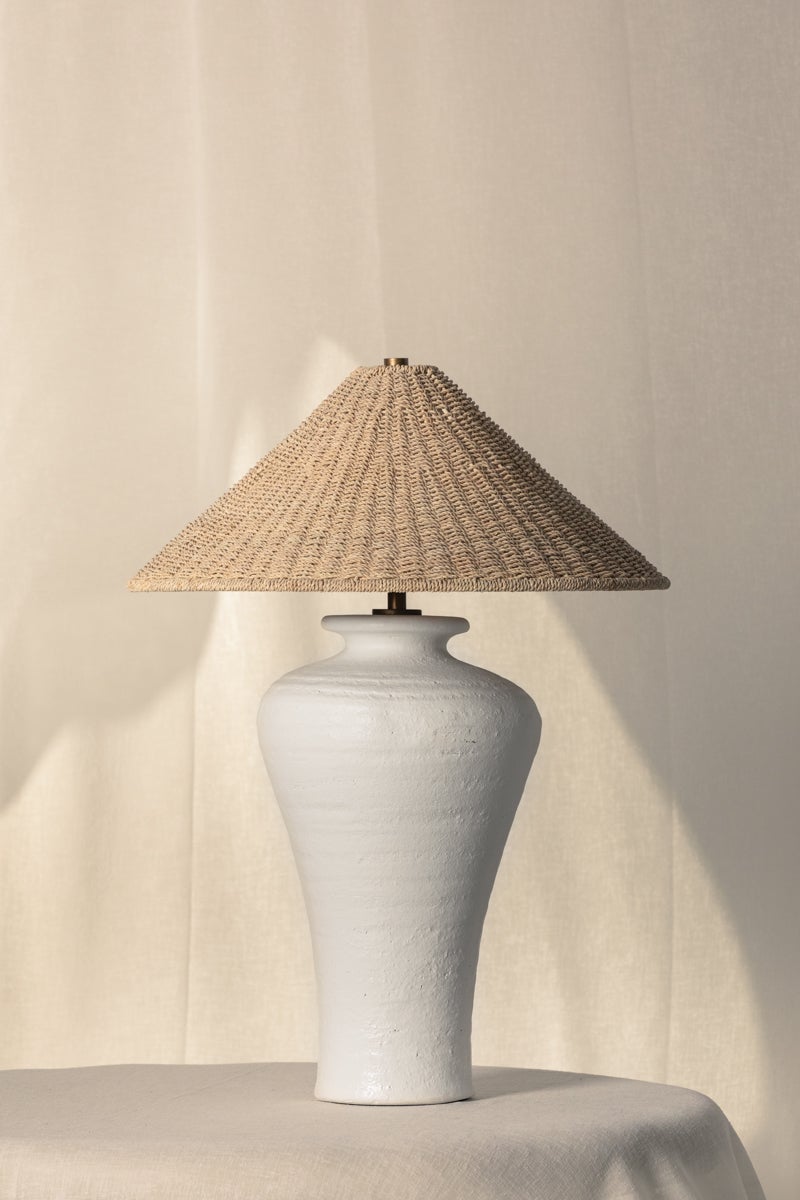 Troy Lighting Pezante TABLE LAMP — PTL1029-PBR/CLW