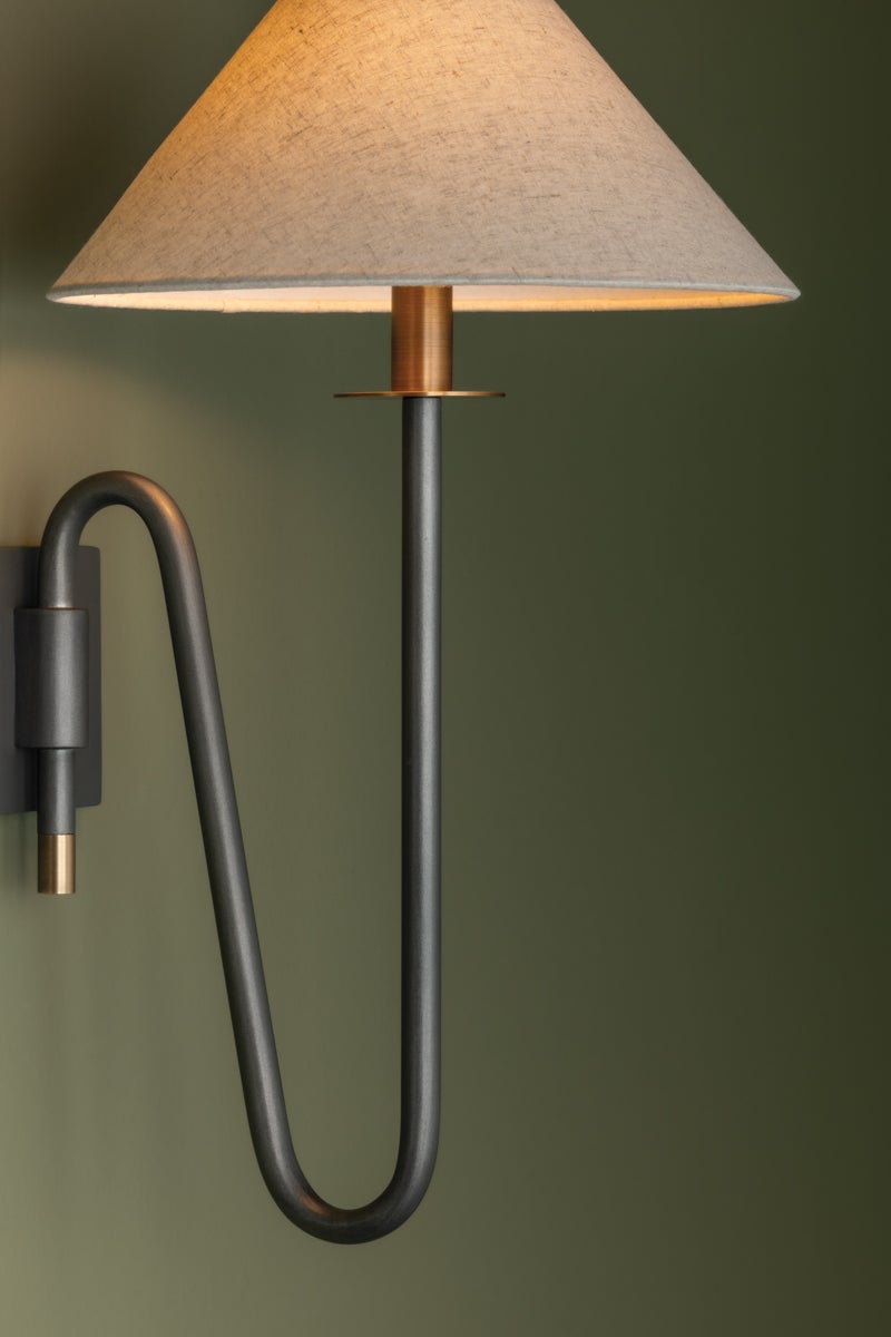 Troy Lighting MATEO Wall Sconce — B2121-PBR/GRA