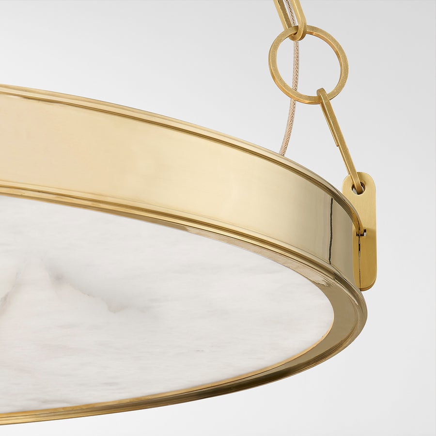 Hudson Valley Lighting Kirby Chandelier — Aged Brass