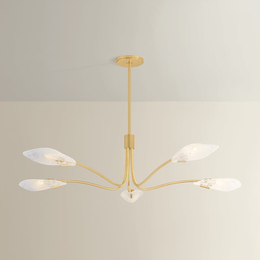 Hudson Valley Lighting Tenafly Chandelier — Aged Brass