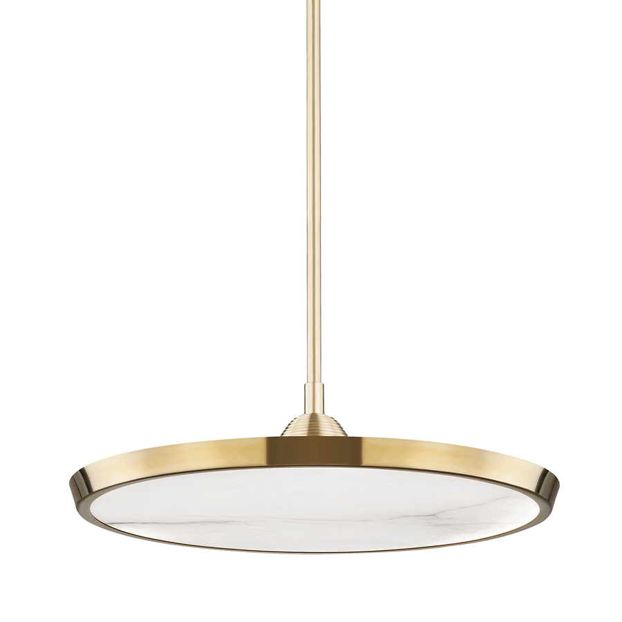 Hudson Valley Lighting Draper Pendant — Aged Brass