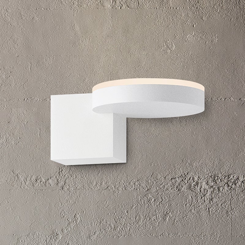 Disc-Cube Sconces & Wall in TEXTURE WHITE, image 2