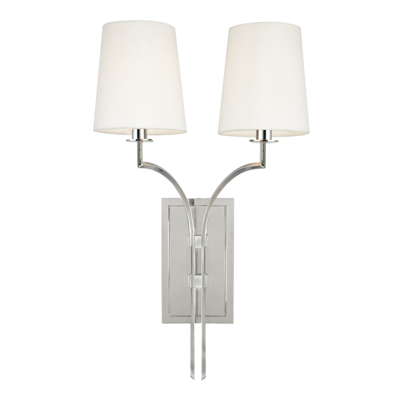 Hudson Valley Lighting Glenford Wall Sconce — Polished Nickel