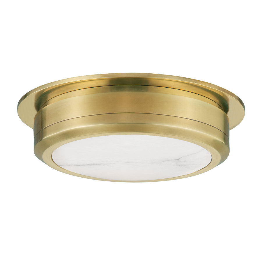 Hudson Valley Lighting Greenport Flush Mount — Aged Brass
