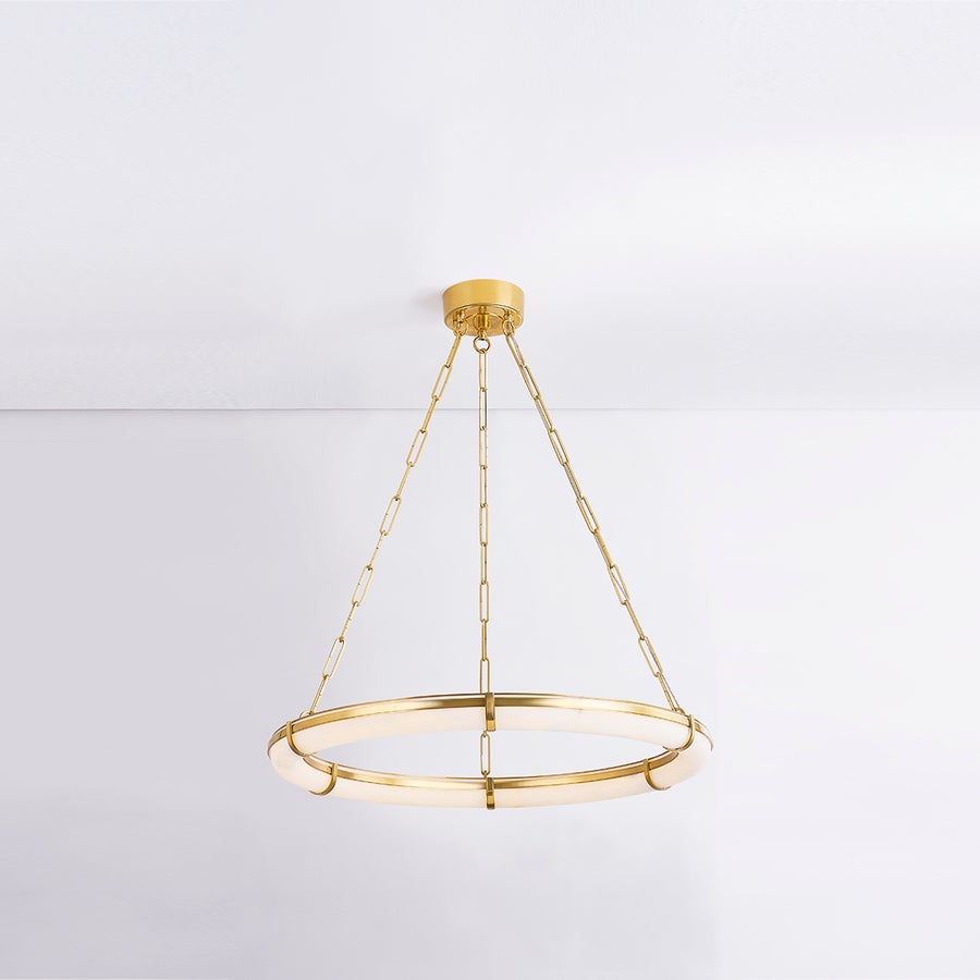 Hudson Valley Lighting SENNETT Chandelier — Aged Brass