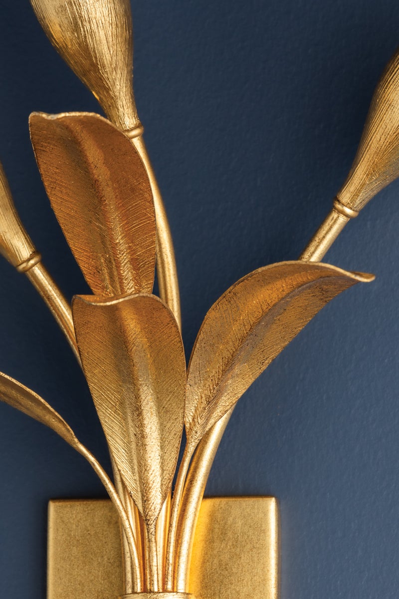 Hudson Valley Lighting BILSTON Wall Sconce — Vintage Gold Leaf