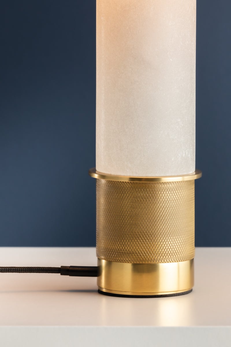 Hudson Valley Lighting SEFTON Rechargeable Table Lamp — Aged Brass