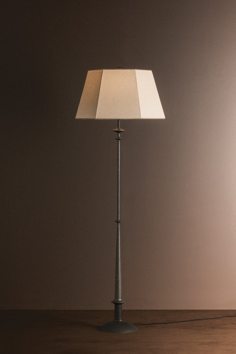 Hudson Valley Lighting Celmins Floor Lamp — Black Iron