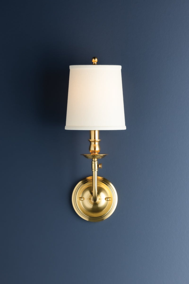 Hudson Valley Lighting Logan Wall Sconce — Aged Brass